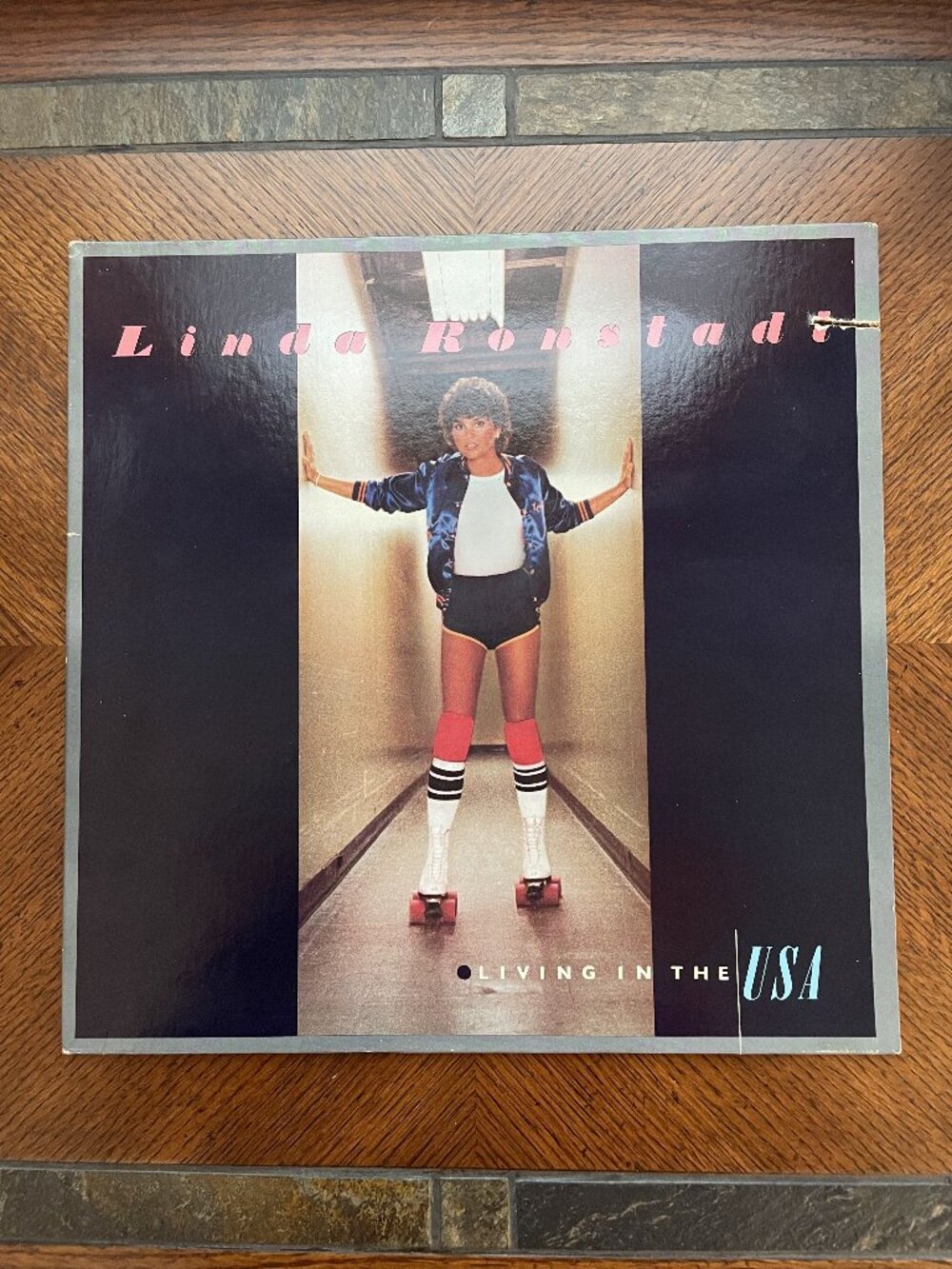 LINDA RONSTADT Living In The USA Asylum 6E-155 LP Vinyl Record CLEANED VG+